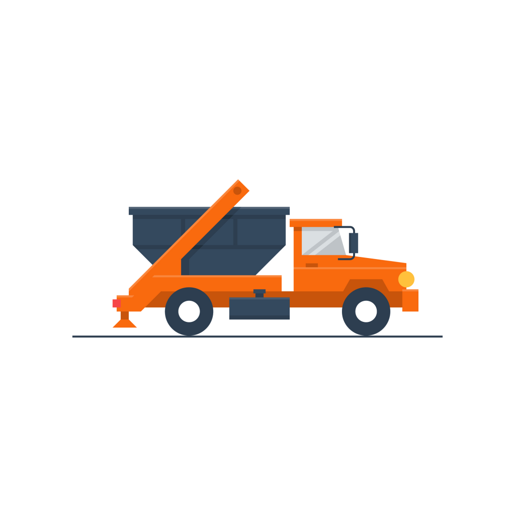 skip bins truck