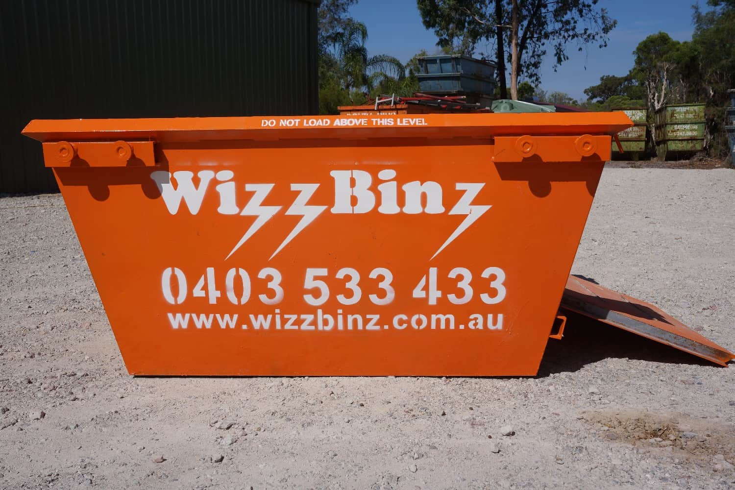 side angle skip bin